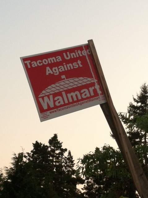 Neighbors are outraged as they unite against the tyranny of Walmart.