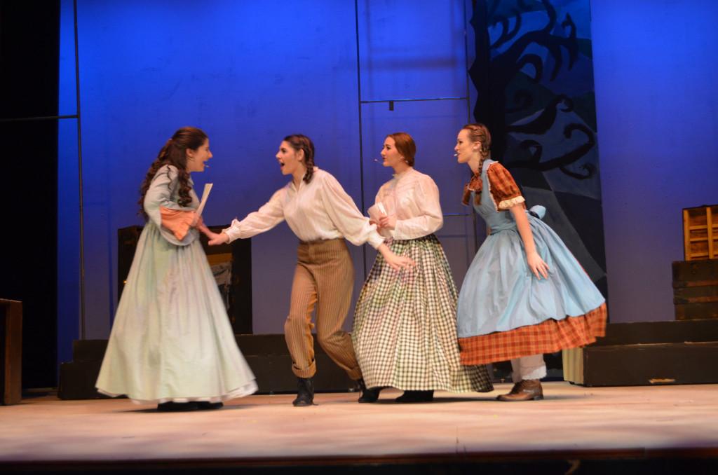 The Little Women cast members revel in their roles and their costumes. Photo by Alex Cranstoun
