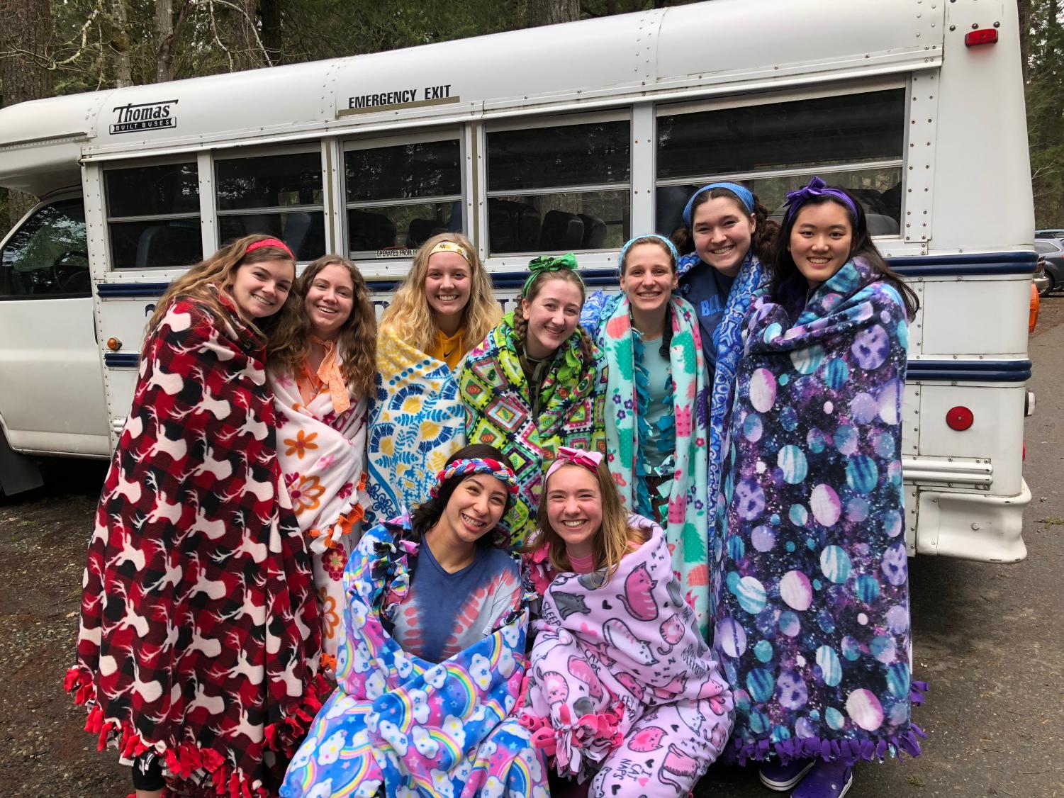 Senior girls leading the second women's Encounter. Junior Encounter is one of the many retreats offered to students.