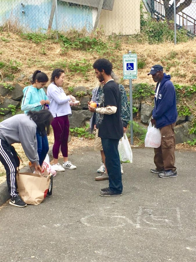 Students serve even during the summer. Photo by Dave DeGroot