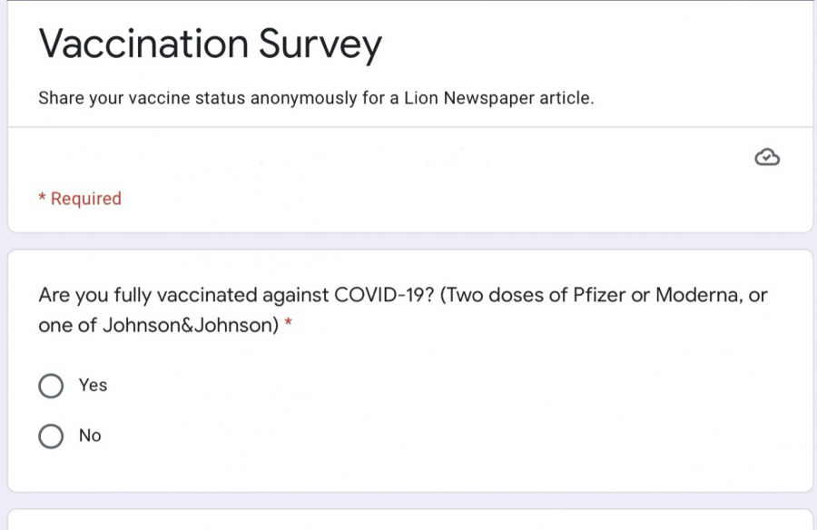 Survey was sent to the student body to give their opinions on vaccination.
Photo by Toni Spellacy