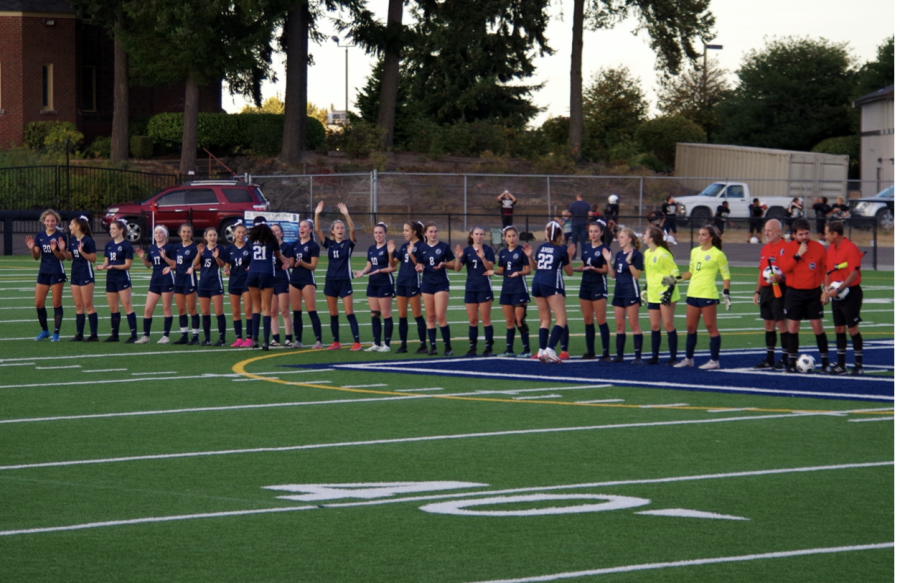 Girls soccer team hypes up for the fall season.
Photo courtesy of John Wetzel