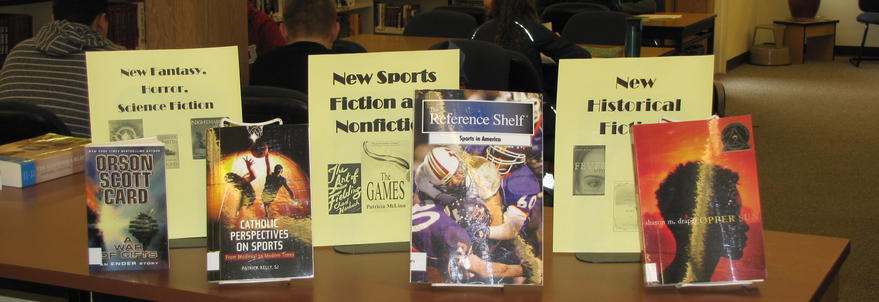 Pictured are some formerly suggested book titles in the Orell library. 