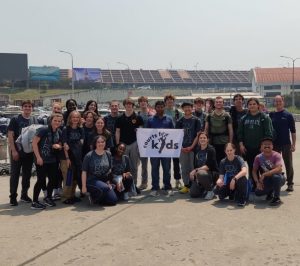 The Bellarmine group arriving in the Chitwan Valley. Photo by Courts for Kids
