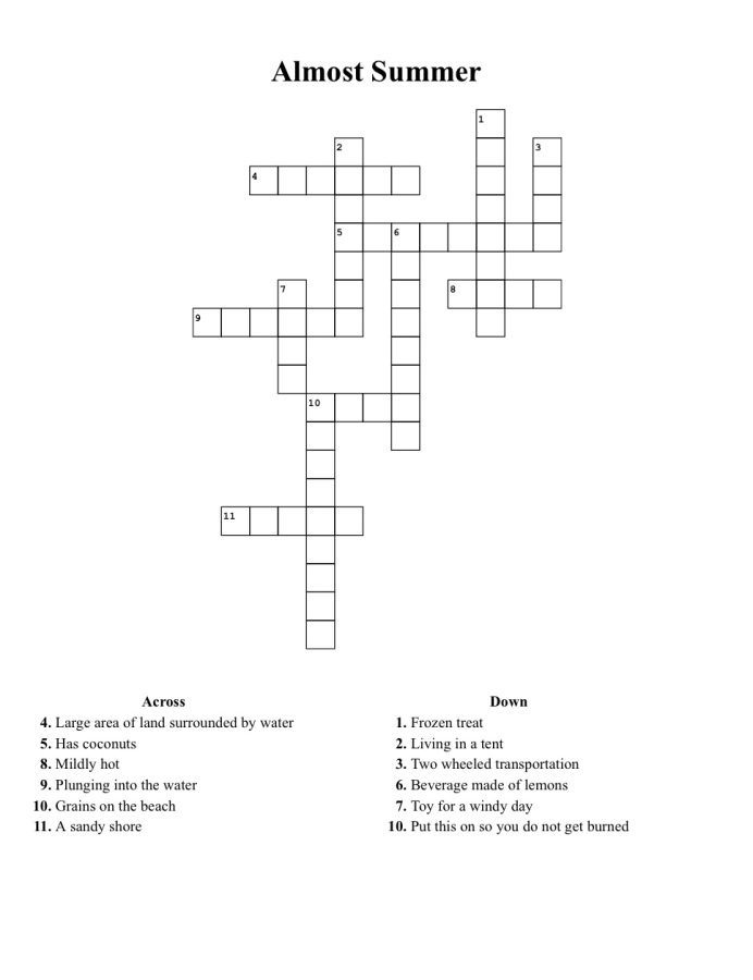Almost Summer Crossword