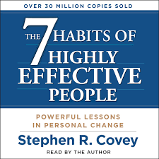 Cover page of “The 7 Habits of Highly Effective People” by Stephen R. Covey
