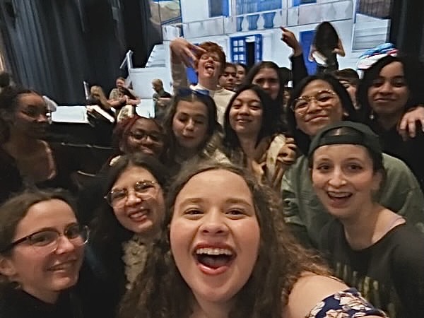 The cast and crew take a selfie. Photo courtesy of Julia Tan and Jacquelyn Stevenson