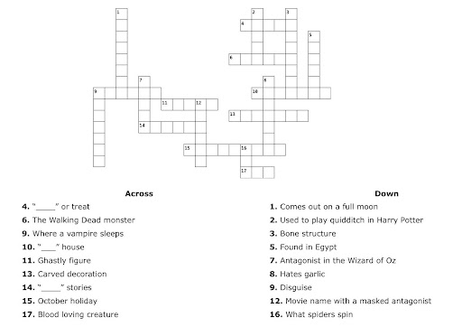 Halloween Crossword