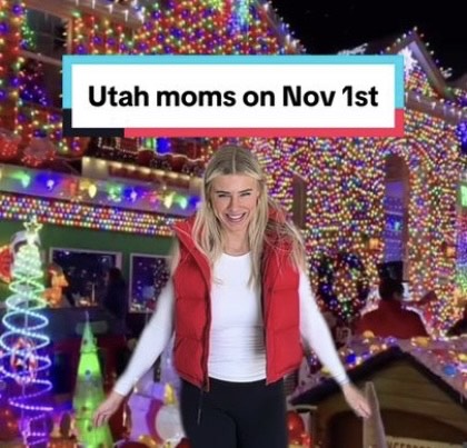 Memes circulating on social media spoof people who celebrate Christmas as early as October and November. Photo courtesy of TikTok