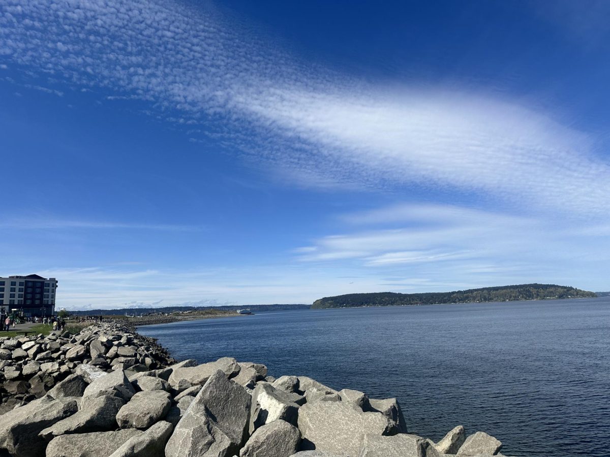 The sun was out at Point Ruston during Easter break. 