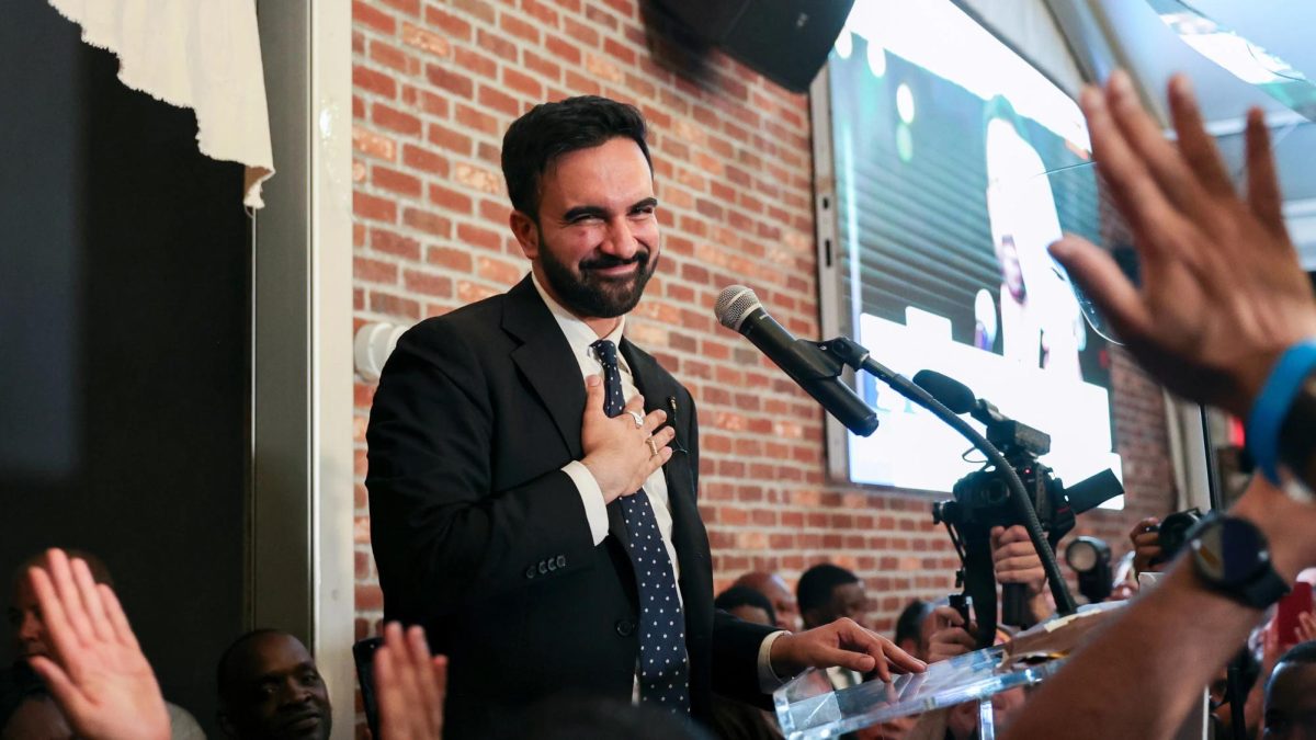 New York City Mayor-elect Zohran Mamdani addresses his fans. Photo courtesy of ntd.com 